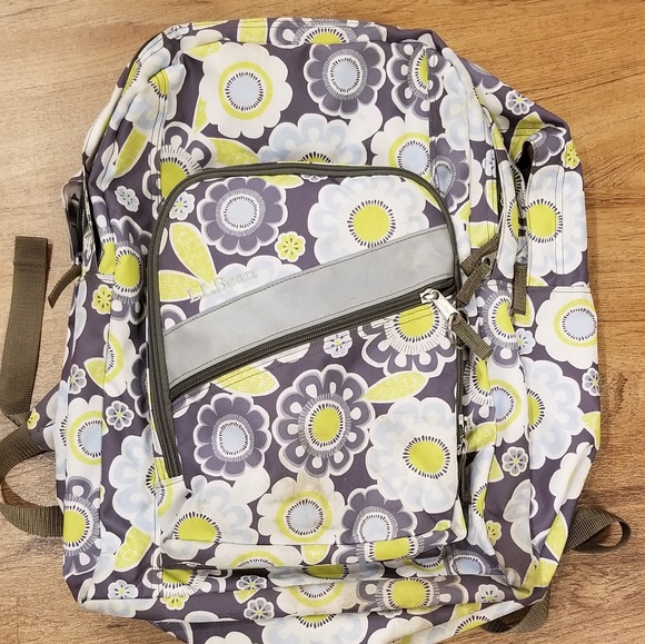ll bean floral backpack